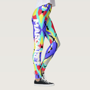 Margaret Pastel Colours Positive Vibes Leggings