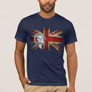 Margaret Thatcher and the United Kingdom flag T-Shirt
