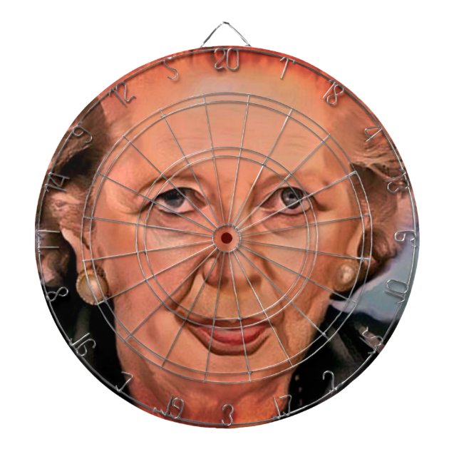 Margaret Thatcher Dartboard (Front)