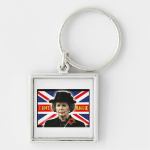 Margaret Thatcher I Love Maggie Key Ring