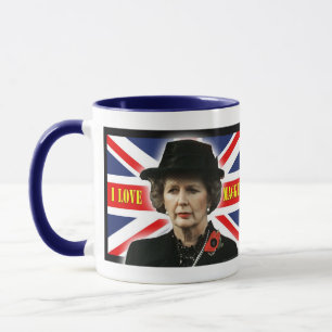 Margaret Thatcher I Love Maggie Mug