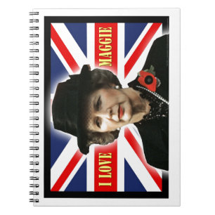 Margaret Thatcher I Love Maggie Notebook