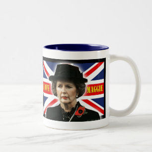Margaret Thatcher I Love Maggie Two-Tone Coffee Mug