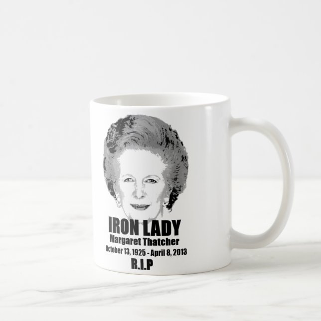 Margaret Thatcher Iron Lady Remembrance Coffee Mug (Right)