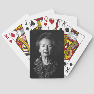 Margaret Thatcher Playing Cards (Black and White)
