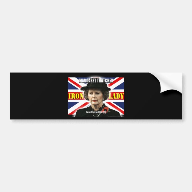 Margaret Thatcher Prime Minister Bumper Sticker (Front)