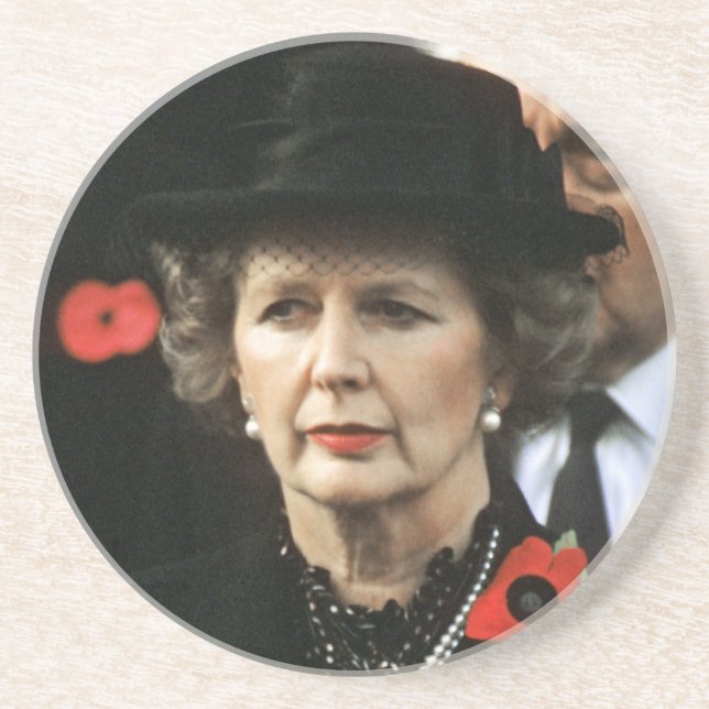 Margaret Thatcher Prime Minister Coaster (Front)