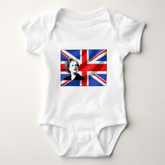 Margaret Thatcher Union Jack Baby Bodysuit