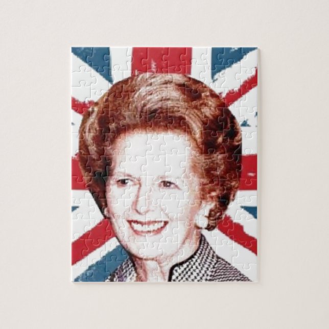 MARGARET THATCHER UNION JACK JIGSAW PUZZLE (Vertical)