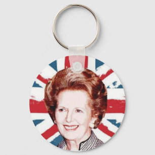 MARGARET THATCHER UNION JACK KEY RING