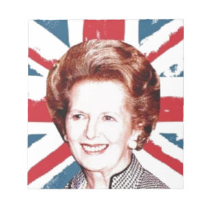 MARGARET THATCHER UNION JACK NOTEPAD