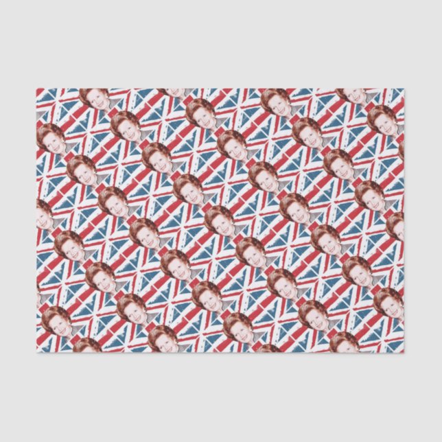 MARGARET THATCHER UNION JACK TISSUE PAPER (Front)