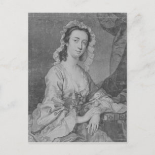 Margaret Woffington, engraved by John Faber Jr Postcard
