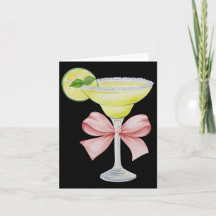 Margarita And Bow Coquette Cinco De Mayo Card