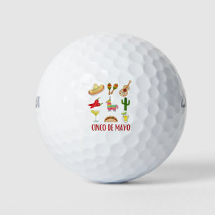 Margarita And Bow Coquette Cinco De Mayo  Golf Balls