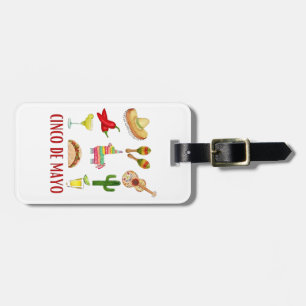 Margarita And Bow Coquette Cinco De Mayo Luggage Tag