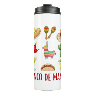 Margarita And Bow Coquette Cinco De Mayo  Thermal Tumbler