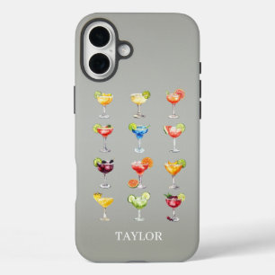 Margarita Anyone Monogrammed iPhone 16 Plus Case