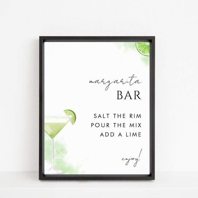 Margarita Bar Lime Wedding or Bridal Shower Sign (Creator Uploaded)