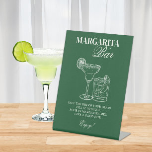 Margarita Bar Pedestal Sign
