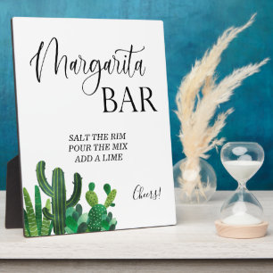 Margarita Bar wedding sign Tabletop Plaque 