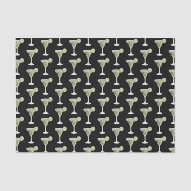 Margarita Black Tissue Paper (Front)