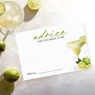 Margarita Bridal Shower Advice for the Bride Card