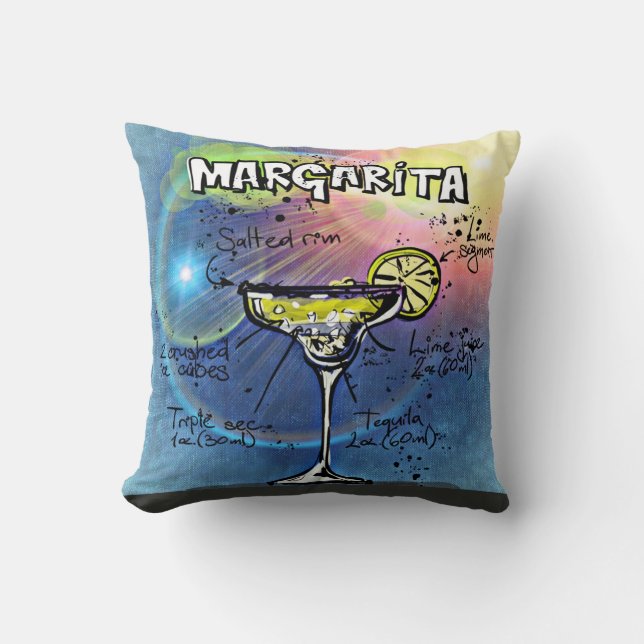 Margarita Cocktail (#9 of 12 Drink Recipe Sets)    Cushion (Front)
