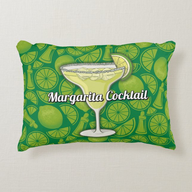 Margarita Cocktail Decorative Cushion (Front)