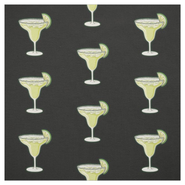 Margarita Cocktail Pattern Fabric (Swatch)