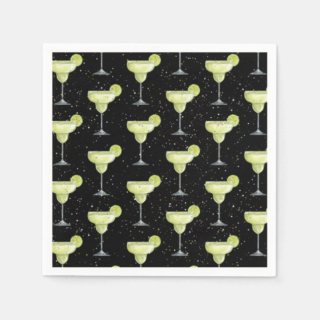 Margarita Cocktail Pattern Napkin (Front)