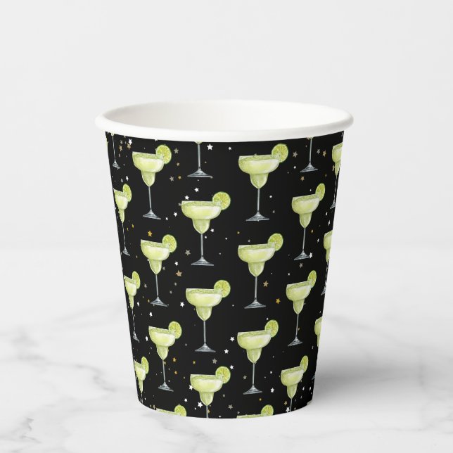 Margarita Cocktail Pattern Paper Cups (Front)