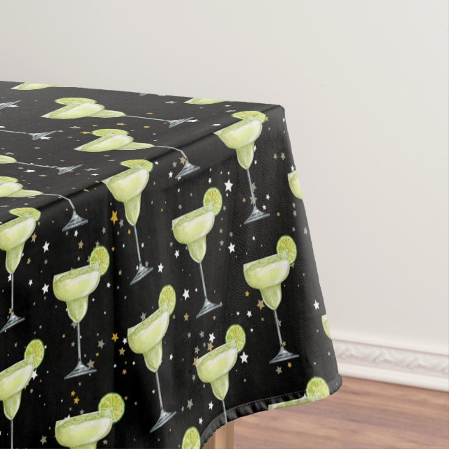 Margarita Cocktail Pattern Tablecloth (In Situ)