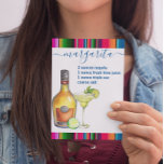 Margarita Cocktail Recipe Watercolor Postcard<br><div class="desc">This design was created though digital art. It may be personalised in the area provided by changing the photo and/or text. Or it can be customised by choosing the click to customise further option and delete or change the colour the background, add text, change the text colour or style, or...</div>