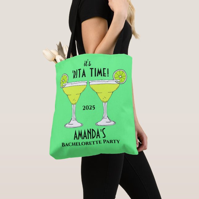Margarita Cocktails Bachelorette Party Tote Bag (Close Up)