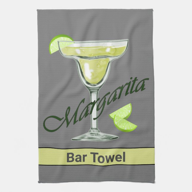 Margarita Custom Bar Tea Towel (Vertical)