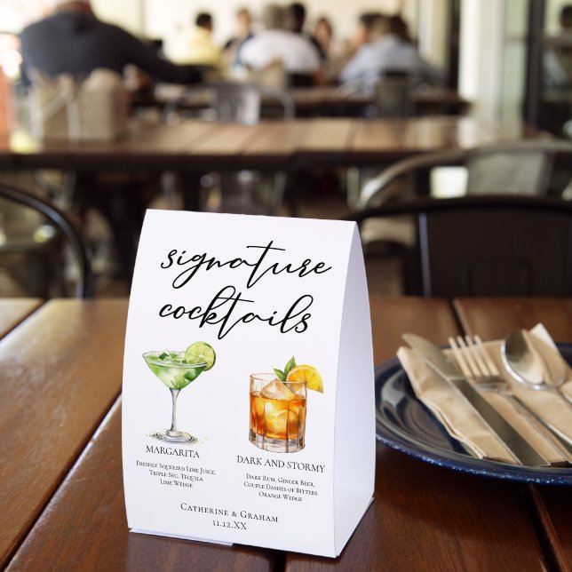 Margarita Dark & Stormy Signature Cocktails Menu (Insitu(Restaurant))