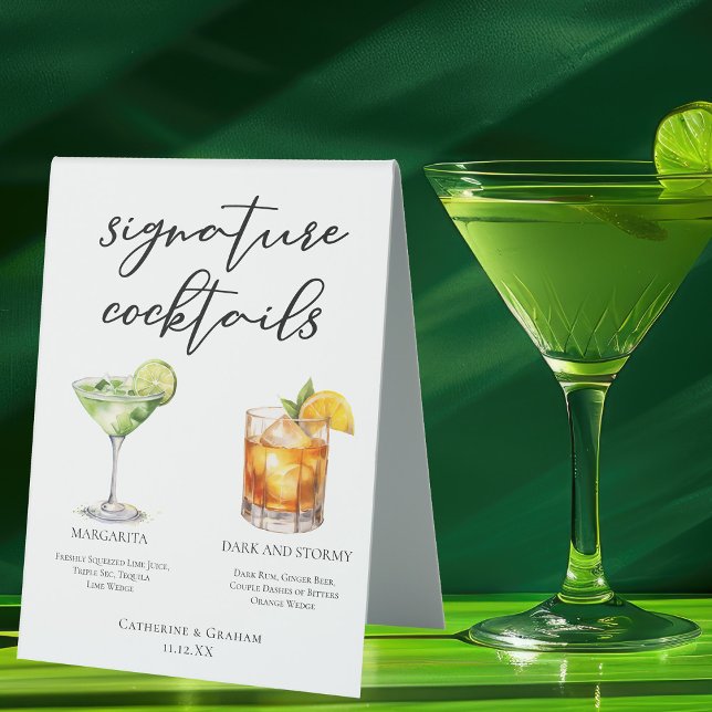 Margarita Dark & Stormy Signature Cocktails Menu (Creator Uploaded)