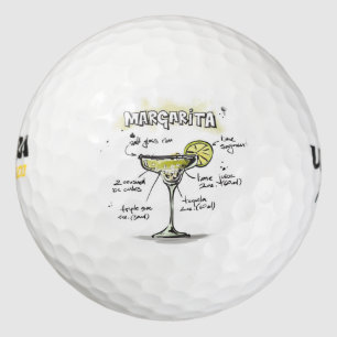 Margarita Drink Recipe Design Golf Balls