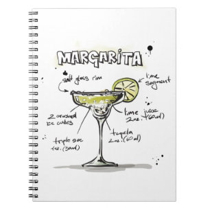 Margarita Drink Recipe Design Notebook