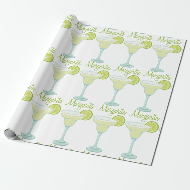 Margarita Drink Wrapping Paper (Unrolled)