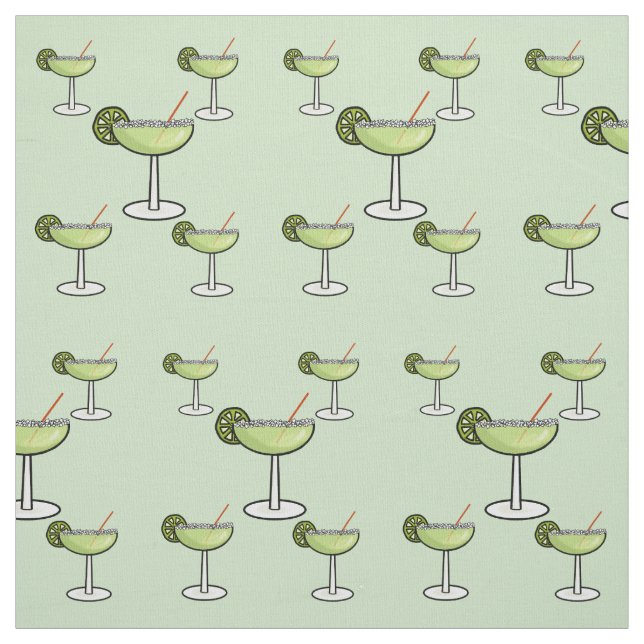 Margarita Drinks (with salted rims) Fabric (Swatch)