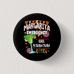 Margarita Emergency Call 9 Juan Juan 3 Cm Round Badge