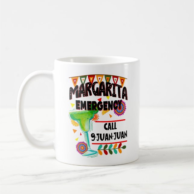 Margarita Emergency Call 9 Juan Juan, Fiesta Coffee Mug (Left)