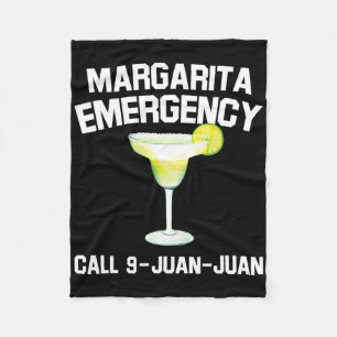 Margarita Emergency Mexican Fiesta Funny Cinco De Fleece Blanket