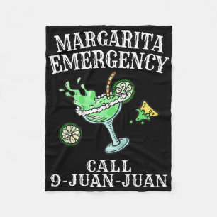 Margarita Emergency Shirt Mexican Fiesta Funny Cin Fleece Blanket