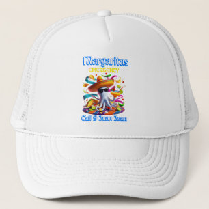 Margarita Emergency Sombrero-Wearing Octopus Trucker Hat