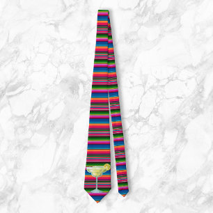 Margarita Fiesta Mexican blanket Colorful Tie