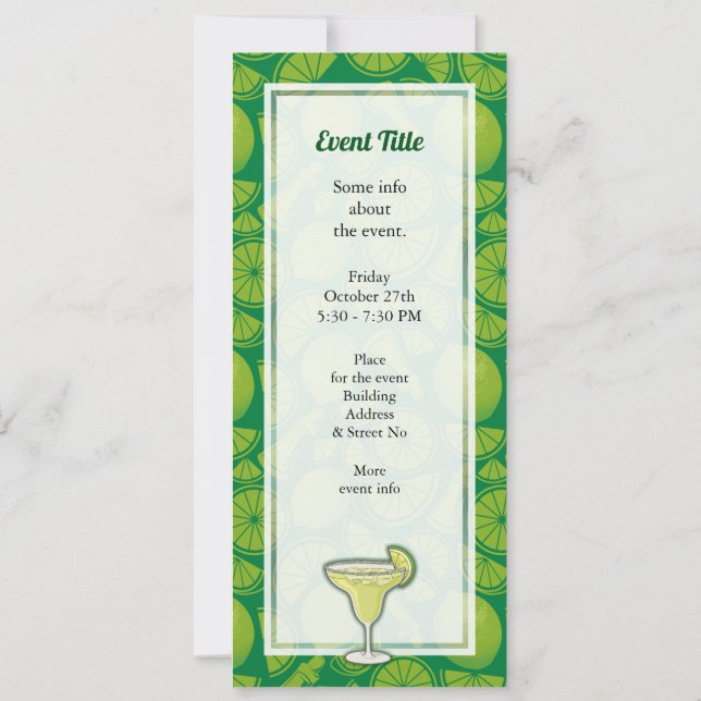 Margarita Invitation (Back)