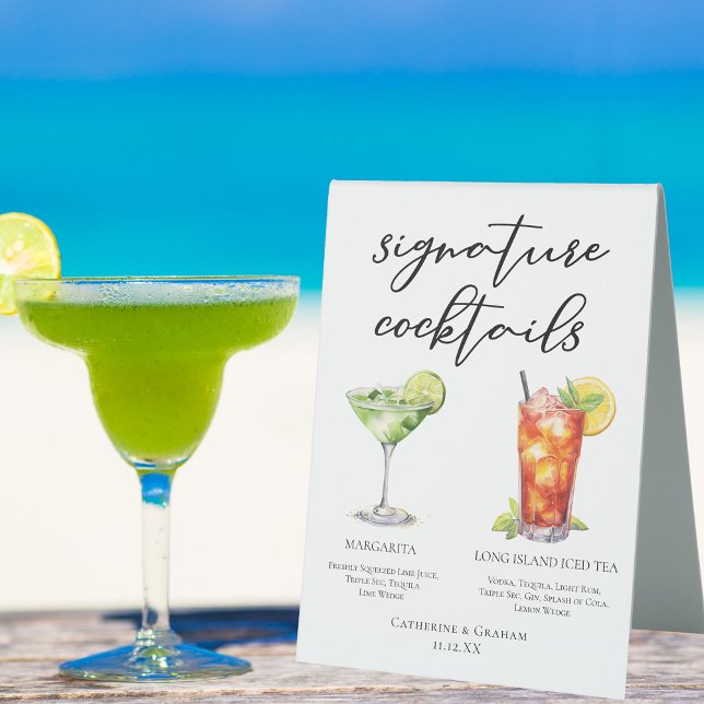 Margarita Long Island Tea Signature Cocktails Menu (Creator Uploaded)